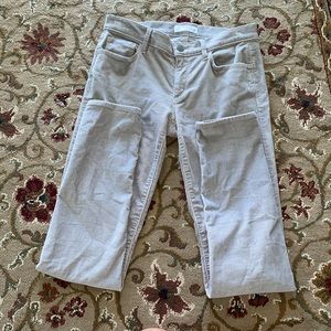 LOFT| corduroy gray skinny jeans